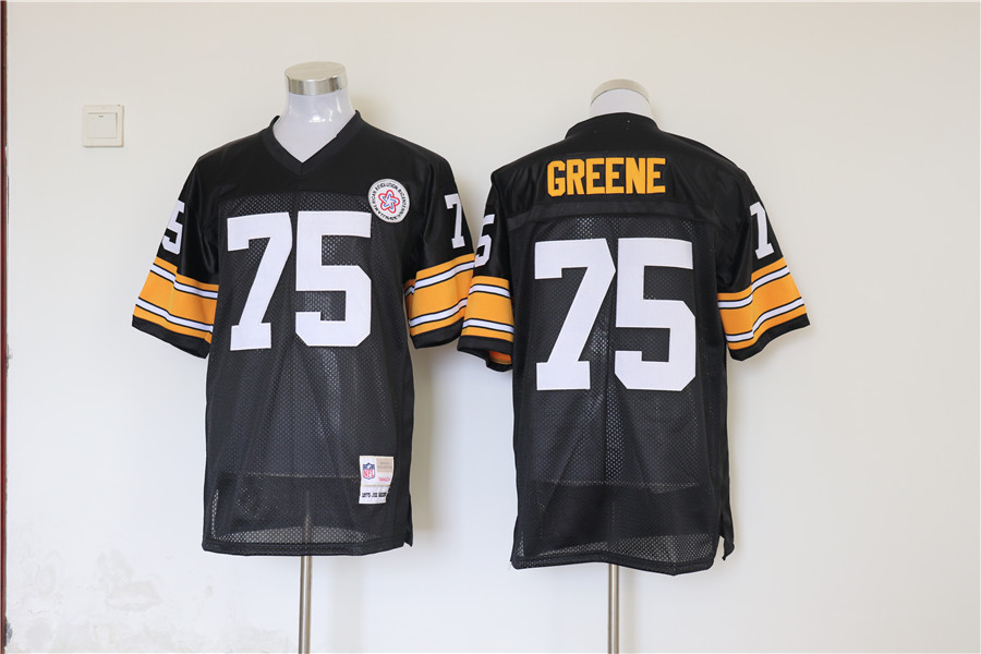 Men's Pittsburgh Steelers Joe Greene Mitchell & Ness Black Legacy Jersey